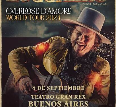El gran exponente del rock blues italiano Zucchero llega a la Argentina