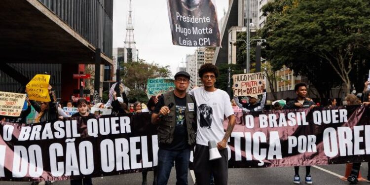 Manifestación en la Avenida Paulista reúne a cientos de personas en defensa de los animales y exige leyes más severas contra el maltrato animal